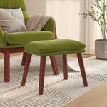 vidaXL Repose-pied Vert clair 45x29 5x35 cm Velours