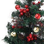 vidaXL Sapins de Noël artificiels d'allée 2 Pièces 76 cm PVC
