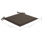 vidaXL Chaises à manger d'extérieur lot de 6 et coussins Acacia massif