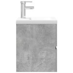 vidaXL Ensemble de meubles de salle de bain 2 Pièces gris béton