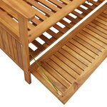 vidaXL Banc de rangement de jardin 170 cm bois d'acacia solide