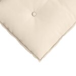 vidaXL Coussin de Dos Beige 100 x 50 cm Tissu en microfibre