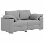 vidaXL Canapé 2 Pièces Gris nuage 219 x 80 x 82 cm tissu