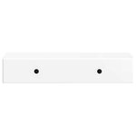vidaXL Table d'appoint murale Blanc brillant 87 5 x 34 5 x 17 cm