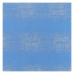 Tissu double gaze de coton 50 x 130 cm - 130 g / m² - azur et hot foil
