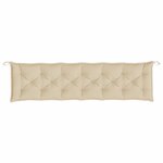 vidaXL Coussin de banc de jardin beige 200x50x7 cm tissu oxford