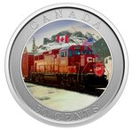 Pièce de monnaie 50 Cents Canada Train des fêtes du CP 2022 BU