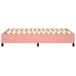 vidaXL Cadre de lit à ressorts rose 120x200 cm velours