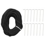 vidaXL Sapin de Noël sur mât de drapeau 3000 LED Bleues 800 cm