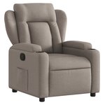 vidaXL Fauteuil inclinable Taupe Tissu