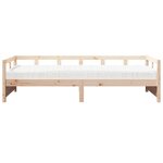 vidaXL Lit de jour avec matelas 90x200 cm bois de pin massif