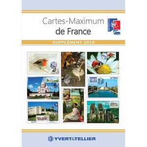 Catalogue des cartes maximum de France supplément 2019.