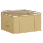vidaXL Boîte de rangement avec fenêtre transparente 6 pc Tissu intissé
