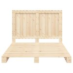 vidaXL Cadre de lit avec tête de lit 140x200 cm bois de pin massif