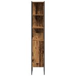vidaXL Meuble lavabo salle de bain avec évier intégré en bois ancien en bois reconstitué