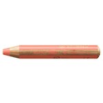 Crayon multi-talents woody 3en1  rond  rouge pastel x 5 stabilo