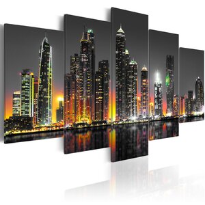 Tableau - desertic city l x h en cm 200x100