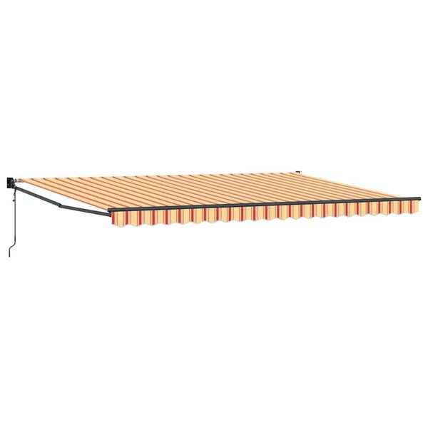 vidaXL Auvent Rétractable Crème 500 × 300 cm Tissu et Métal