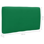 vidaXL Salon de jardin palette 4 Pièces et coussins Pin imprégné de blanc
