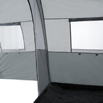 Tectake tente familiale woodstock 6 places avec auvent et sac de transport