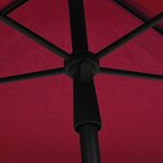 vidaXL Parasol de jardin avec mât 210x140 cm Rouge bordeaux