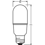 Osram ampoule stick led dépoli avec radiateur 8w=60 e27 froid