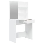 vidaXL Ensemble de coiffeuse Blanc 74 5x40x141 cm