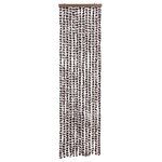 vidaXL Moustiquaire Marron et blanc 56x185 cm Chenille