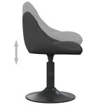 vidaXL Chaise de salle à manger Noir Velours