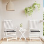 vidaXL Coussins de chaise de jardin 2 Pièces anthracite 40x40x3 cm