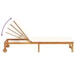 vidaXL Transat 3 Pièces Marron 35 x 35 x 34cm Bois d'acacia massif