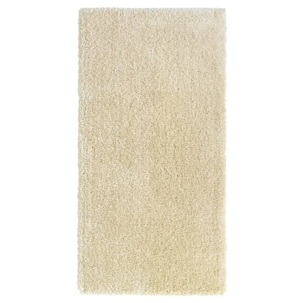 vidaXL Tapis shaggy à poils hauts Beige 100x200 cm 50 mm