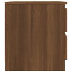 vidaXL Table de chevet Chêne marron 50x39x43 5 cm Bois d'ingénierie