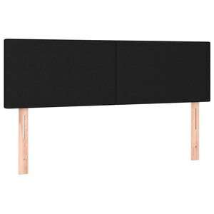 vidaXL Têtes de lit 2 Pièces Noir 72x5x78/88 cm Tissu