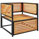 vidaXL Chaise de jardin avec coussins bois massif d'acacia