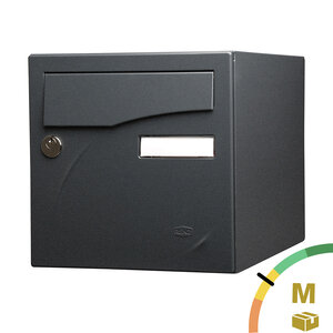 Boîte aux lettres Préface 1 porte noir sablé ral 2100 ms