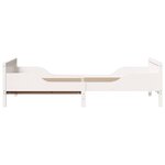 vidaXL Lit extensible pour enfants Other Blanc 80 x 130 / 165 / 200 cm