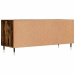 vidaXL Meuble TV chêne fumé 100x34 5x44 5 cm bois d'ingénierie