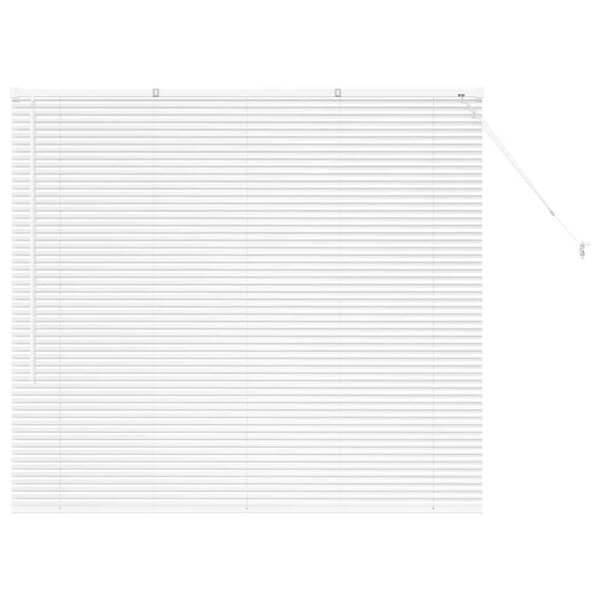 vidaXL Store de Fenêtre avec des rideaux Manuel Blanc Aluminium