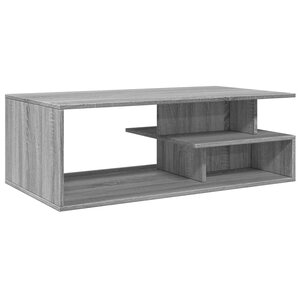 vidaXL Table basse sonoma gris 102x55x35 cm bois d'ingénierie