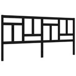 vidaXL Cadre de lit sans matelas noir 200x200 cm bois massif de pin