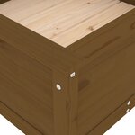 vidaXL Jardinière marron miel 82 5x82 5x39 cm bois massif de pin