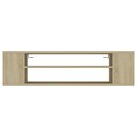 vidaXL Meuble TV suspendu Chêne sonoma 100x30x26 5 cm Bois ingénierie