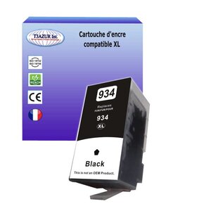 Cartouche compatible avec HP OfficeJet 6800 6812 6815 6820 remplace HP 934XL Noire - T3AZUR