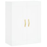 vidaXL Armoires murales 2 Pièces blanc bois d'ingénierie