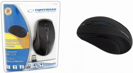 Souris sans fil Esperanza Antares EM101K (Noir)