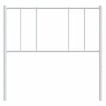 vidaXL Tête de lit métal blanc 80 cm