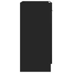 vidaXL Armoire sous évier de salle de bain Noir 56 x 37 5 x 81 cm