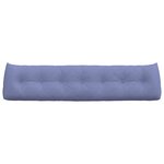 vidaXL Coussin de Dos Bleu denim 200 x 24 x 50 cm tissu