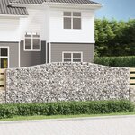vidaXL Paniers à gabions arqués 20 Pièces 400x50x140/160 cm Fer galvanisé